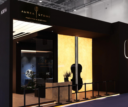 廈門(mén)石材展開(kāi)幕首日，歐若拉精工奢石驚艷亮相