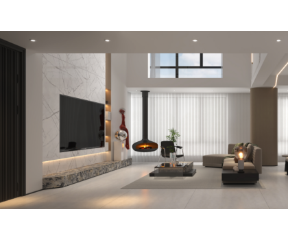 現(xiàn)代意式全案，歐若拉演繹沉穩(wěn)克制的高級感